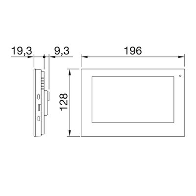 PANEL DE PANTALLA TÁCTIL DE 7" CON FUNCIONES DE VIDEOPORTERO Y SUPERVISIÓN DEL SISTEMA - BLANCO