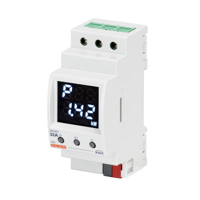 MEDIDOR DE ENERGÍA DE MEDIDA DIRECTA - MONOFÁSICO - 32A - KNX - 2 MÓDULOS - MONTAJE EN CARRIL DIN