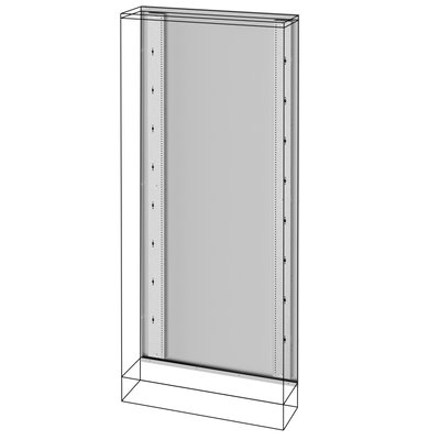 BASTIDOR TRASERO - CUADRO DE DISTRIBUCIÓN DE MONTAJE EN SUELO - QDX 630 L - 850X1600Â MM