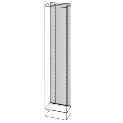 BASTIDOR TRASERO - PARA COMPARTIMENTO DE CABLES EXTERNO - QDX 630 L - 400X1600Â MM