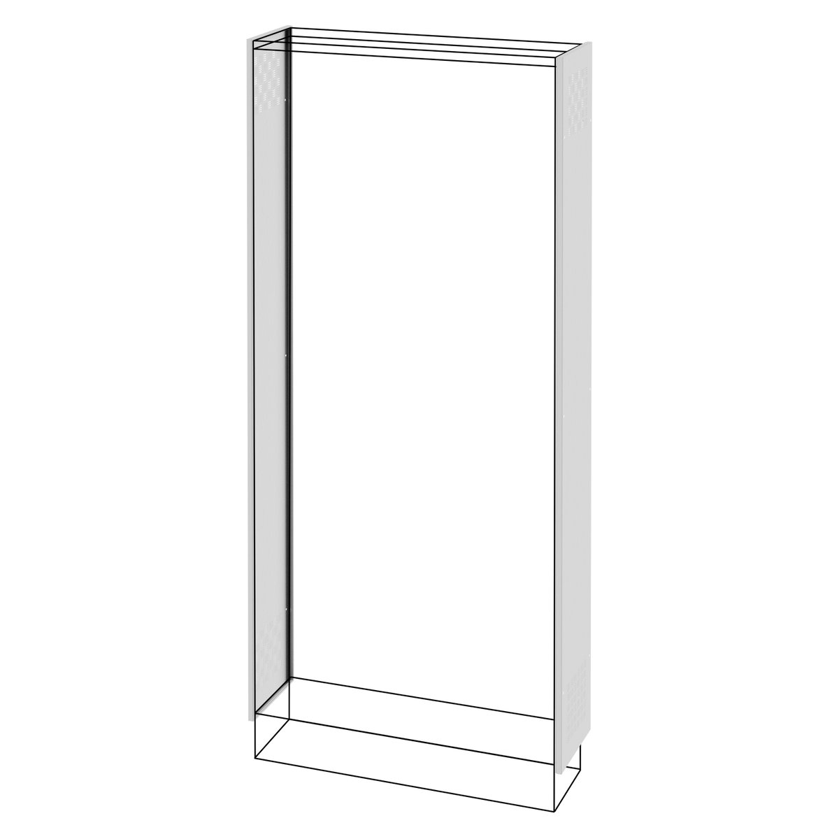 PAR DE PANELES LATERALES VENTILADOS - ARMARIO DE SUELO - QDX 630 L - 1800x300MM