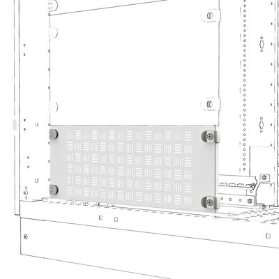 PANEL FRONTAL VENTILADO - QDX - 600X200MM