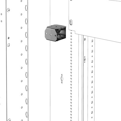 SOPORTES VERTICALES DE CANALETAS PARA CABLEADO - QDX - 8 PIEZAS