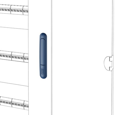 CERRADURA DE RECAMBIO - QDX 630/1600 H - PARA PUERTA DE CRISTAL/CIEGA