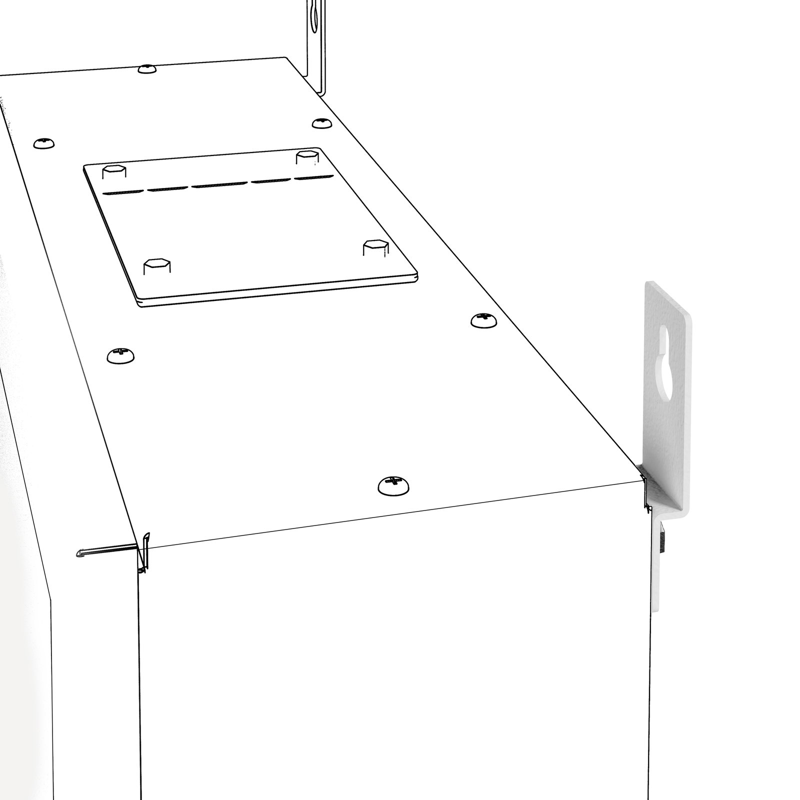 SOPORTES DE FIJACIÓN EN PARED DE RECAMBIO - QDX 630 H - PARA CUADROS DE DISTRIBUCIÓN DE MONTAJE EN PARED