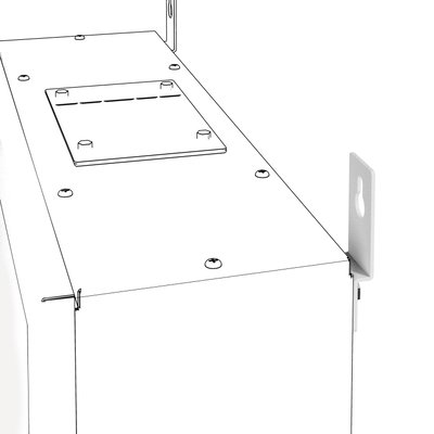 SOPORTES DE FIJACIÓN EN PARED DE RECAMBIO - QDX 630 H - PARA CUADROS DE DISTRIBUCIÓN DE MONTAJE EN PARED
