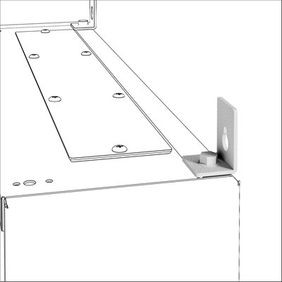 SOPORTE DE FIJACIÓN DE PARED DE RECAMBIO - QDX 630 L - PARA CUADROS DE DISTRIBUCIÓN DE MONTAJE EN PARED