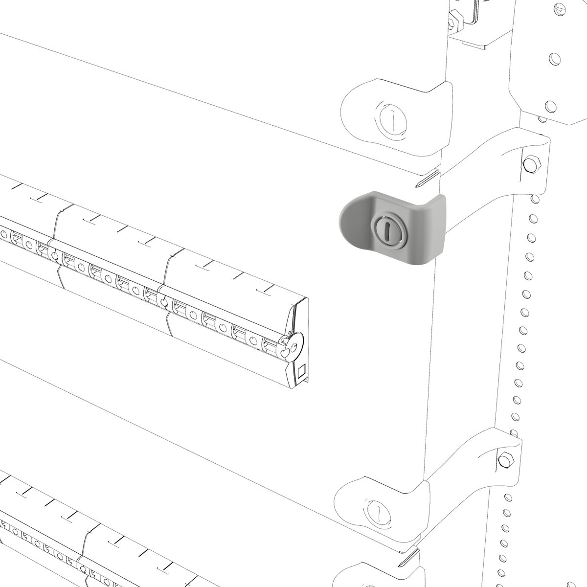 BISAGRA DE RECAMBIO - QDX - PARA PANEL DELANTERO - 10 PIEZAS