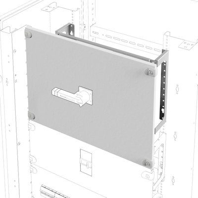 KIT DE INSTALACIÓN DE SECCIONADORES EN PLACA - HORIZONTAL/VERTICAL - VERSIÓN FIJA - MSS 250 - 850X300Â MM