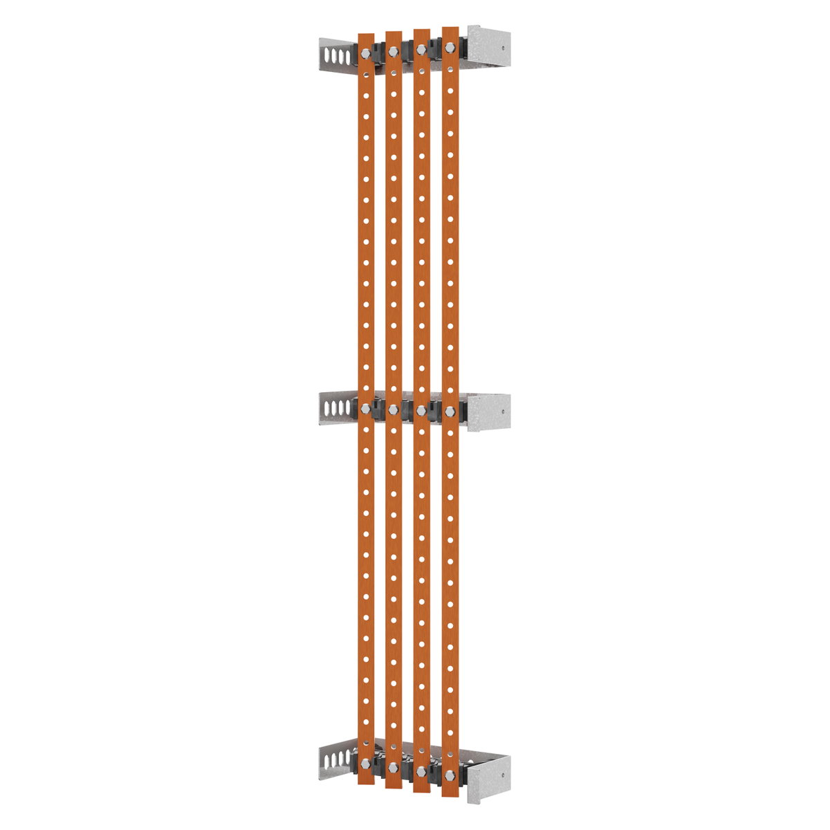 PAR DE SOPORTES DE BARRAS - PARA BARRAS PLANAS 20x5-30x5 - 250-400Â A - PARA ESTRUCTURAS D=200 - COMPARTIMENTO INTERNO - PARA QDX 630L