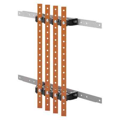 PAR DE SOPORTES DE BARRAS - PARA BARRAS PLANAS 25x4-30x5 - 250-400Â A - PARA ESTRUCTURAS D=300 - ESTRUCTURAS L=600 - PARA QDX 630L