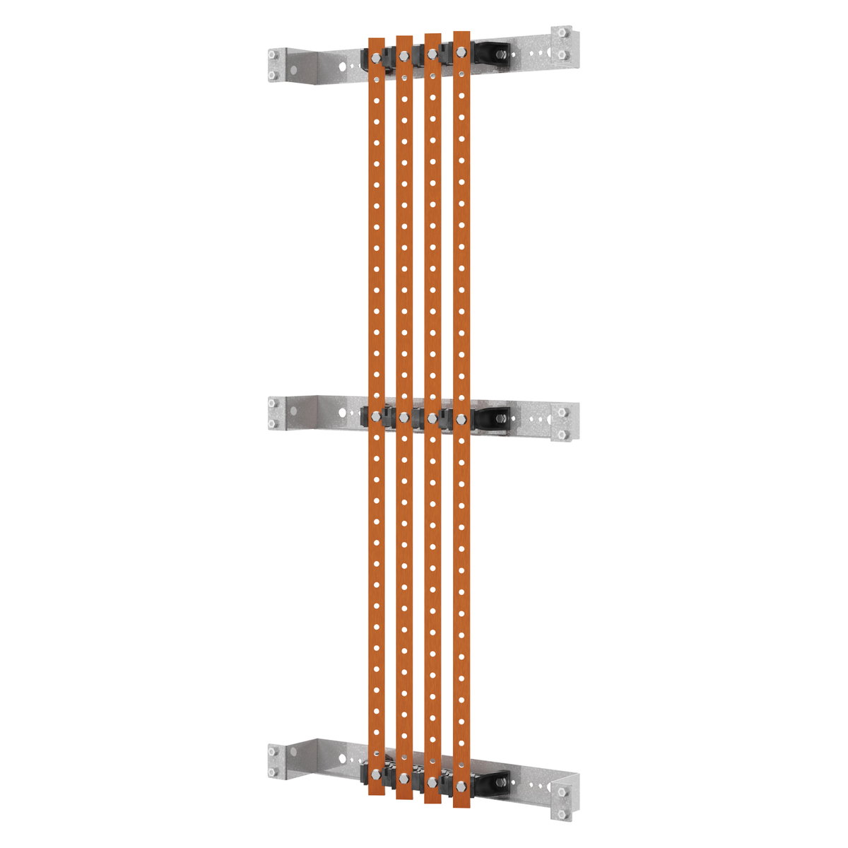 PAR DE SOPORTES DE BARRAS - PARA BARRAS PLANAS 20x5-30x5 - 250-400Â A - ESTRUCTURAS L=600 - PARA QDX 630H-1600H