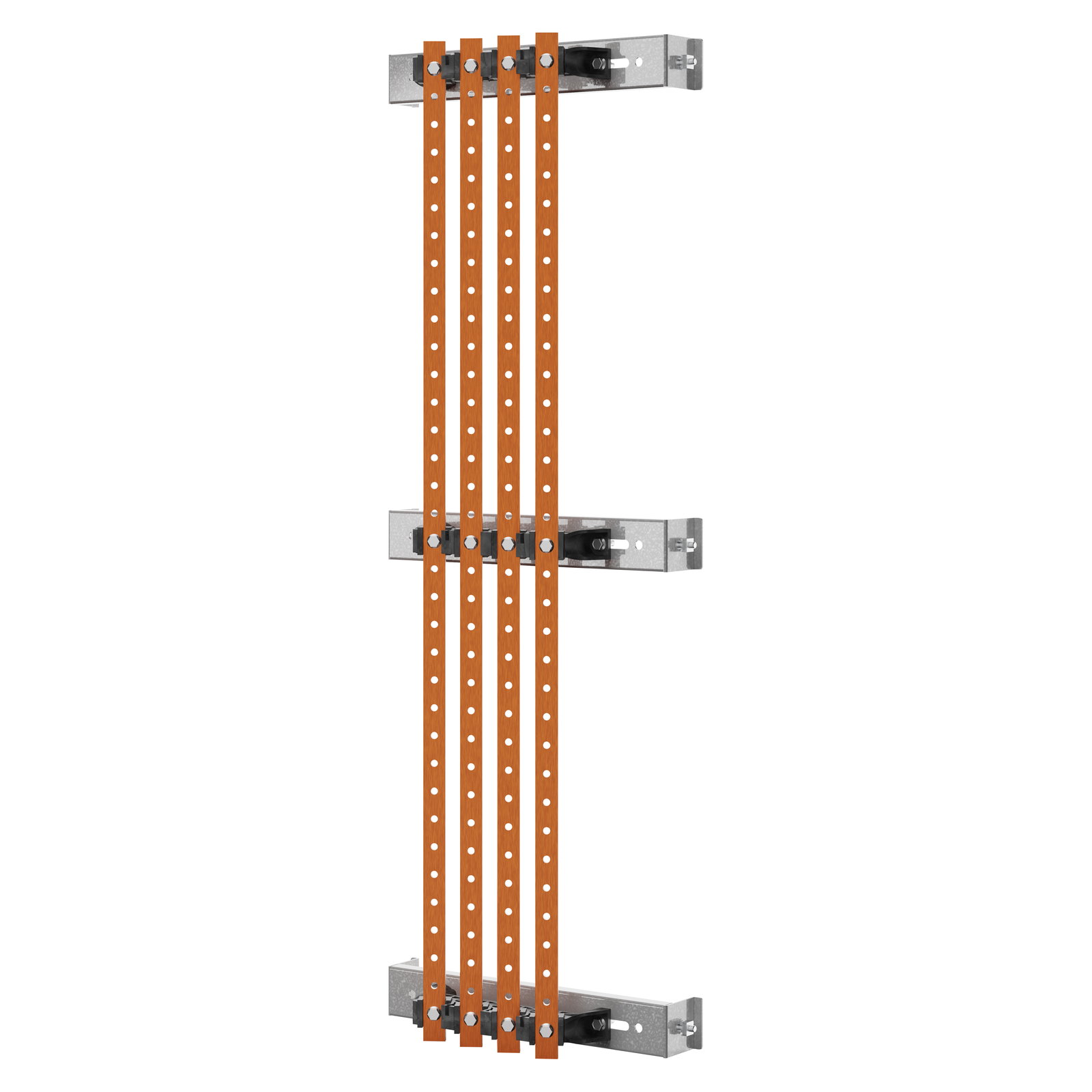 PAR DE SOPORTES DE BARRAS - PARA BARRAS PLANAS 20x5-30x5 - 250-400Â A - PARA ESTRUCTURAS D=250-400 - COMPARTIMENTO EXTERNO - PARA QDX 630H