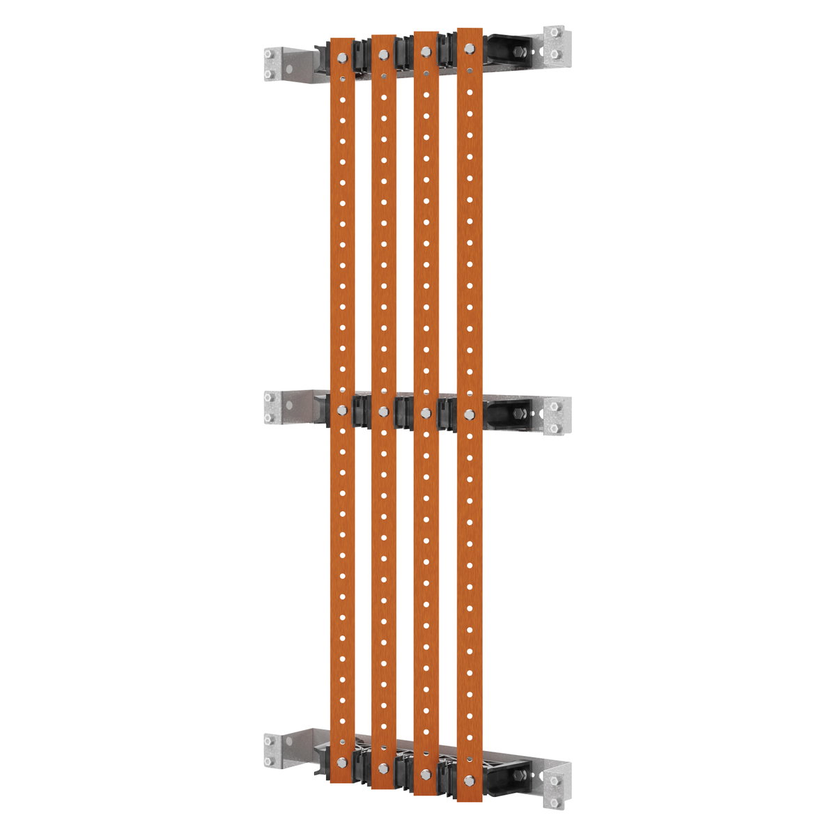 PAR DE SOPORTES DE BARRAS - PARA BARRAS PLANAS 30x10 - 630Â A - PARA ESTRUCTURAS D=400 - ESTRUCTURAS L=600 - PARA QDX 630H