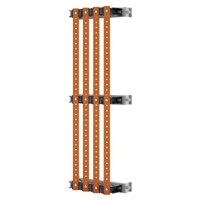 PAR DE SOPORTES DE BARRAS - PARA BARRAS PLANAS 30x10 - 630Â A - PARA ESTRUCTURAS D=400 - COMPARTIMENTO EXTERNO - PARA QDX 630H