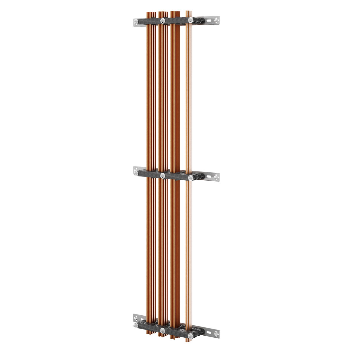 PAR DE SOPORTES DE BARRAS - PARA BARRAS PERFILADAS 800-1250-1600Â A - PARA ESTRUCTURAS D=600 - COMPARTIMENTO LATERAL EXTERNO - PARA QDX 1600H