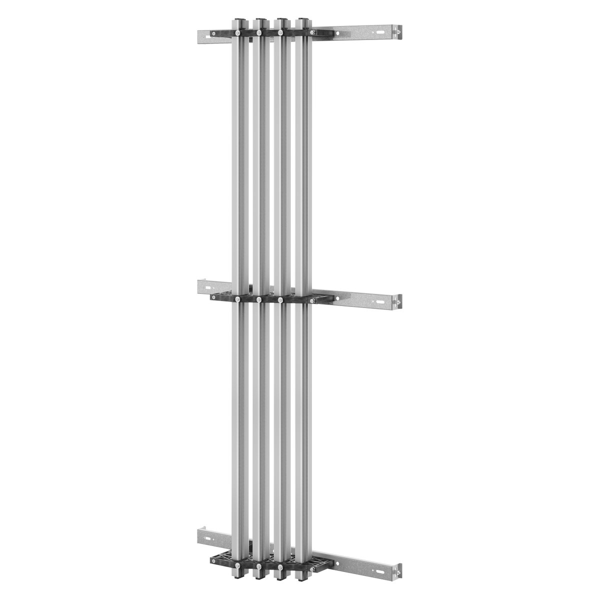 PAR DE SOPORTES DE BARRAS - PARA BARRAS MOLDEADAS DE ALUMINIO - 1250-1600Â A - PARA ESTRUCTURAS D=600-800 L=850 - QDX 1600H
