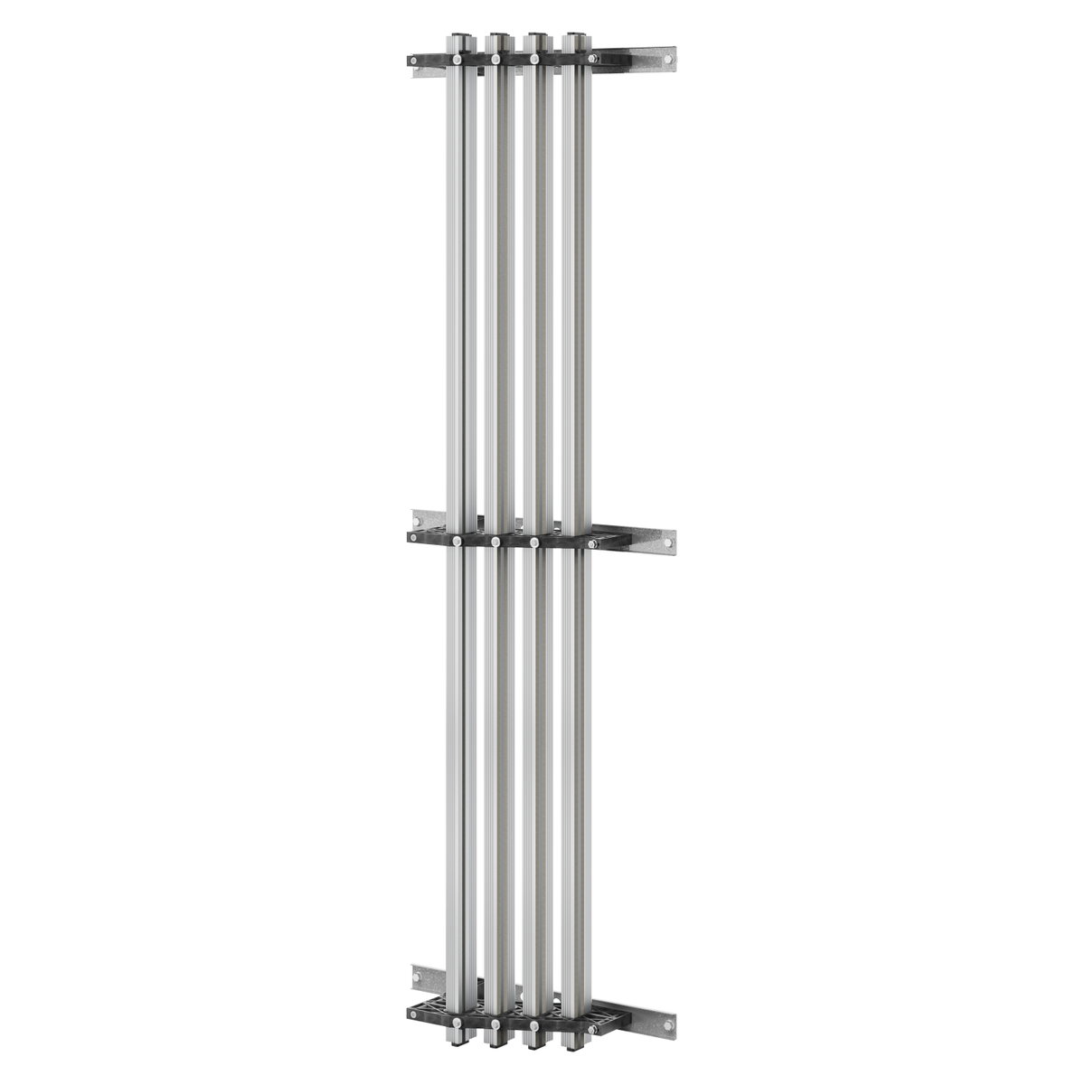 PAR DE SOPORTES DE BARRAS - PARA BARRAS PERFILADAS DE ALUMINIO - 1250-1600Â A - PARA ESTRUCTURAS D=600 - COMPARTIMENTO LATERAL EXTERNO - PARA QDX 1600H