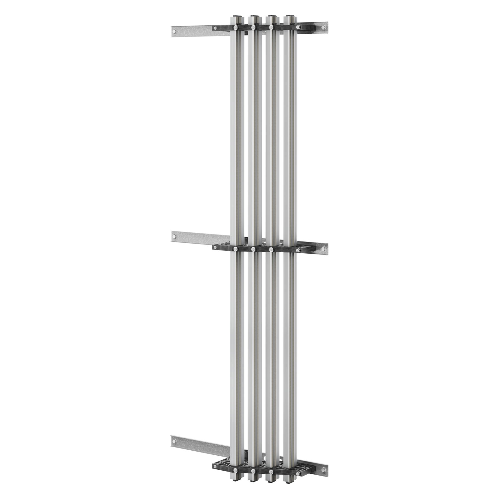 PAR DE SOPORTES DE BARRAS - PARA BARRAS PERFILADAS DE ALUMINIO - 1250-1600Â A - PARA ESTRUCTURAS D=800 - COMPARTIMENTO LATERAL EXTERNO - PARA QDX 1600H