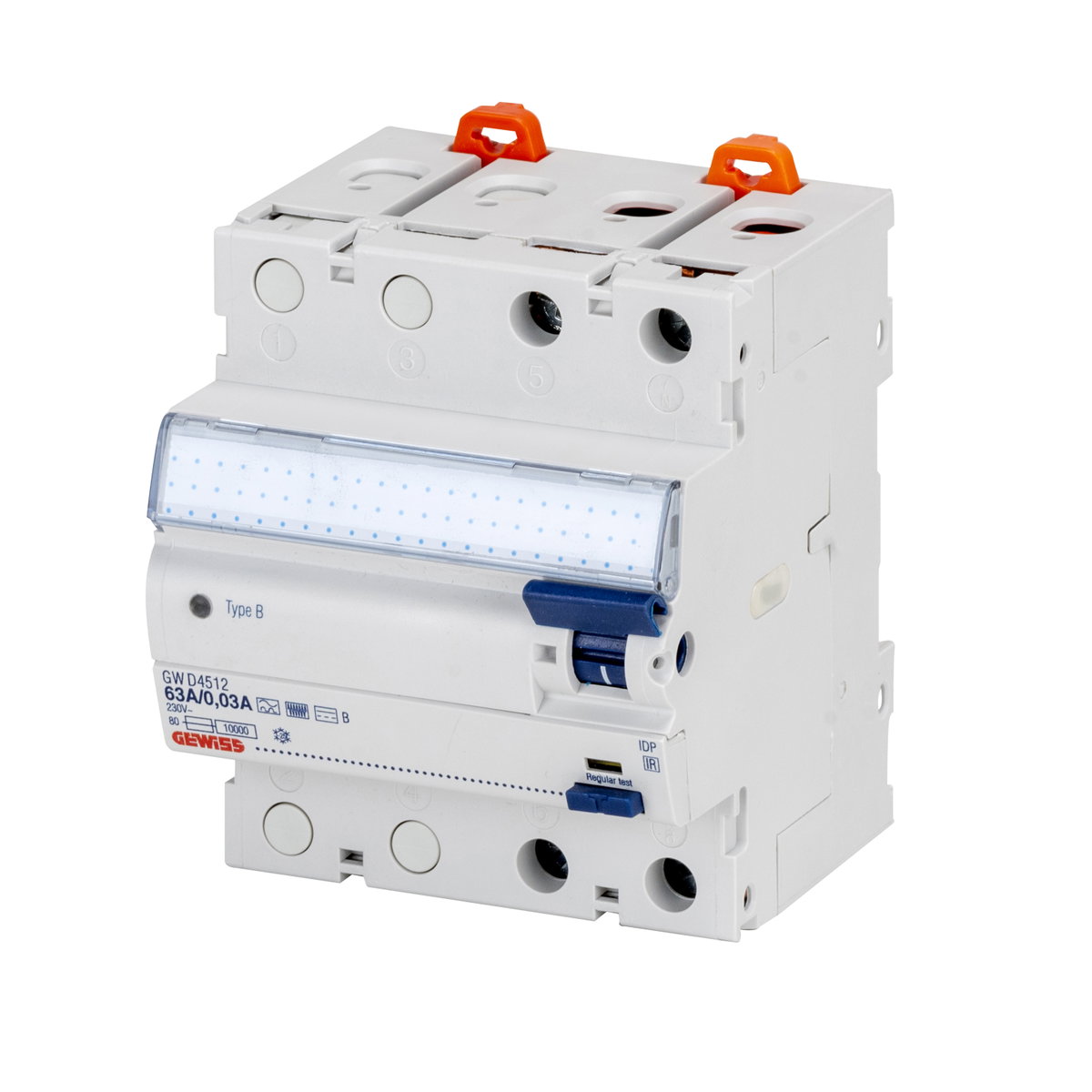 INTERRUPTOR DIFERENCIAL PURO - IDP - 2P 25A TIPO B Idn=0,03A - 4 MÓDULOS