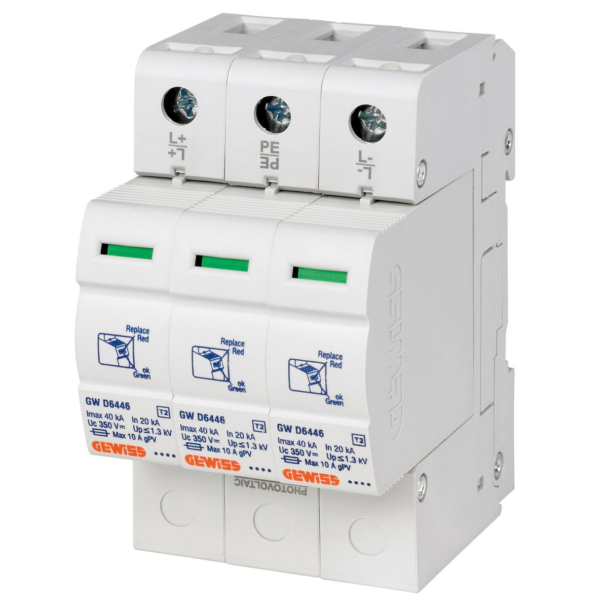 LST - DESCARGADOR DE SOBRETENSIÓN PARA APLICACIONES FOTOVOLTAICAS - 40KA 1000V DC - TIPO 2