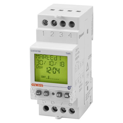 INTERRUPTOR HORARIO Y ASTRONOMICO BLUETOOTH - 1 CANAL - 2 MODULOS