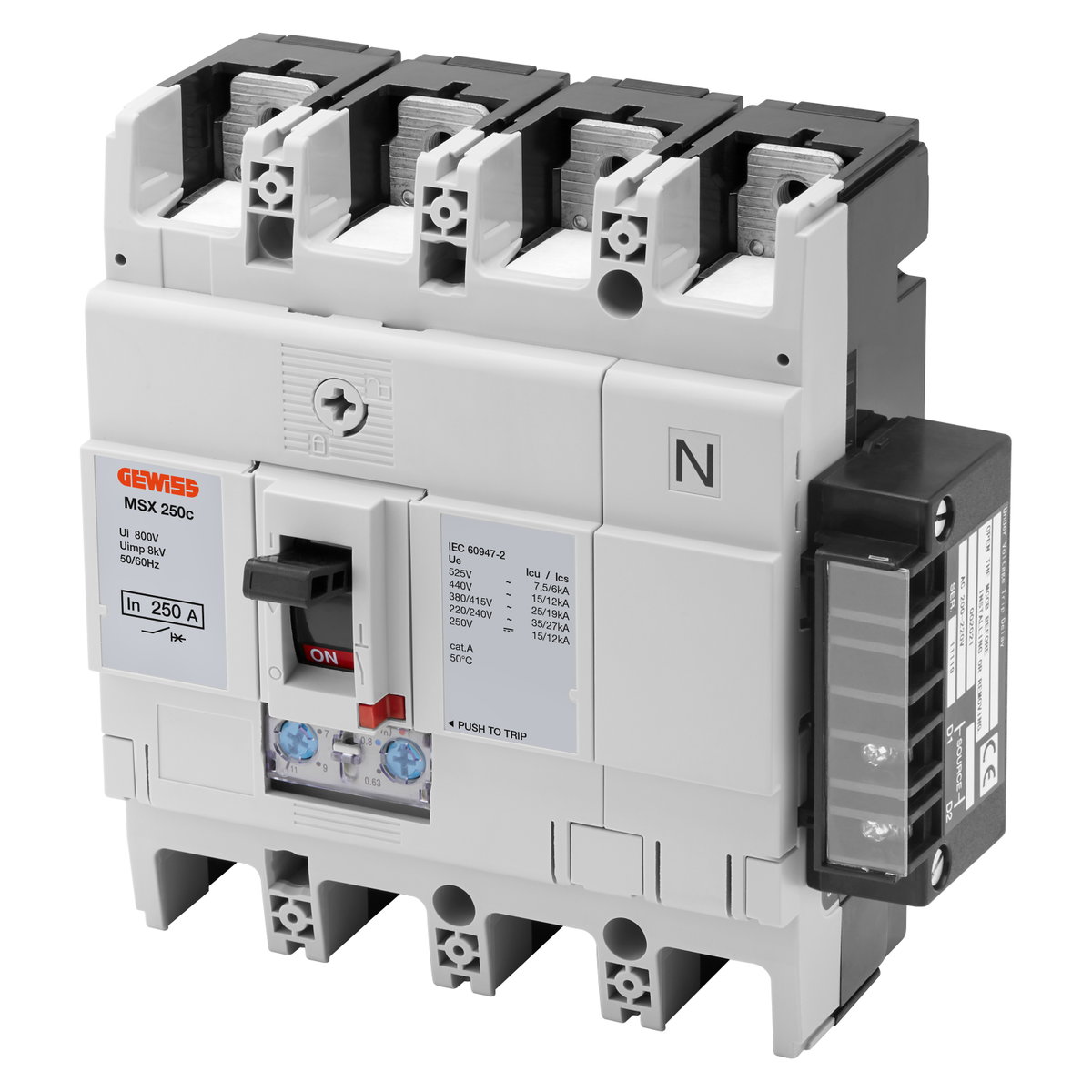 RELÉ DE DISPARO DE MÍNIMA TENSIÓN RETARDADO (UV) - PARA MSXE/M1250-1600 - 24Â V cc