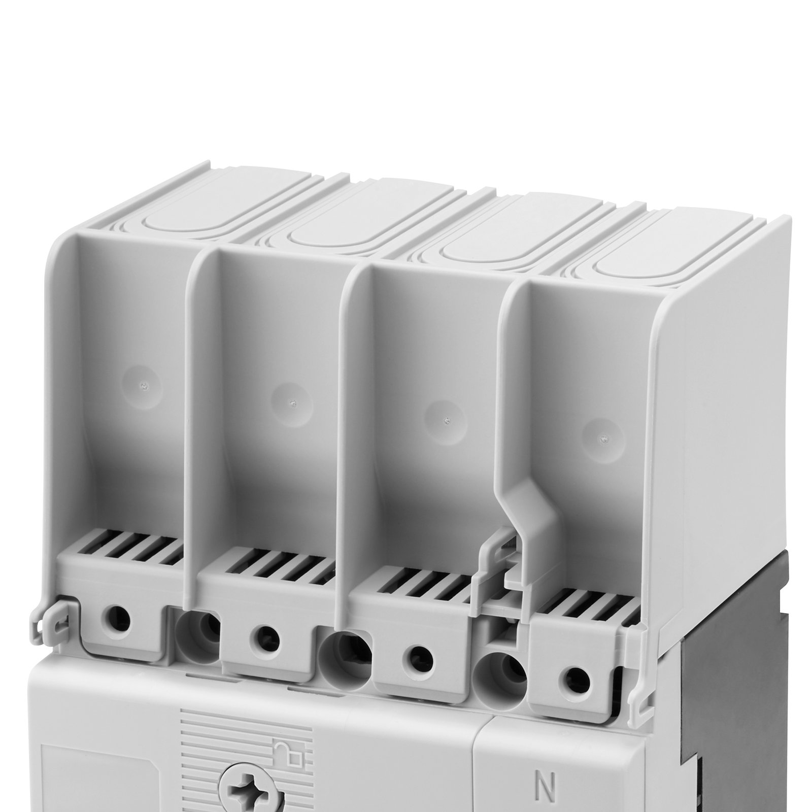 TAPAS DE TERMINALES - MSXE160-250 - PARA TERMINAL DELANTERO FC E, DELANTERO PROLONGADO FB - PARA MCCB 3P