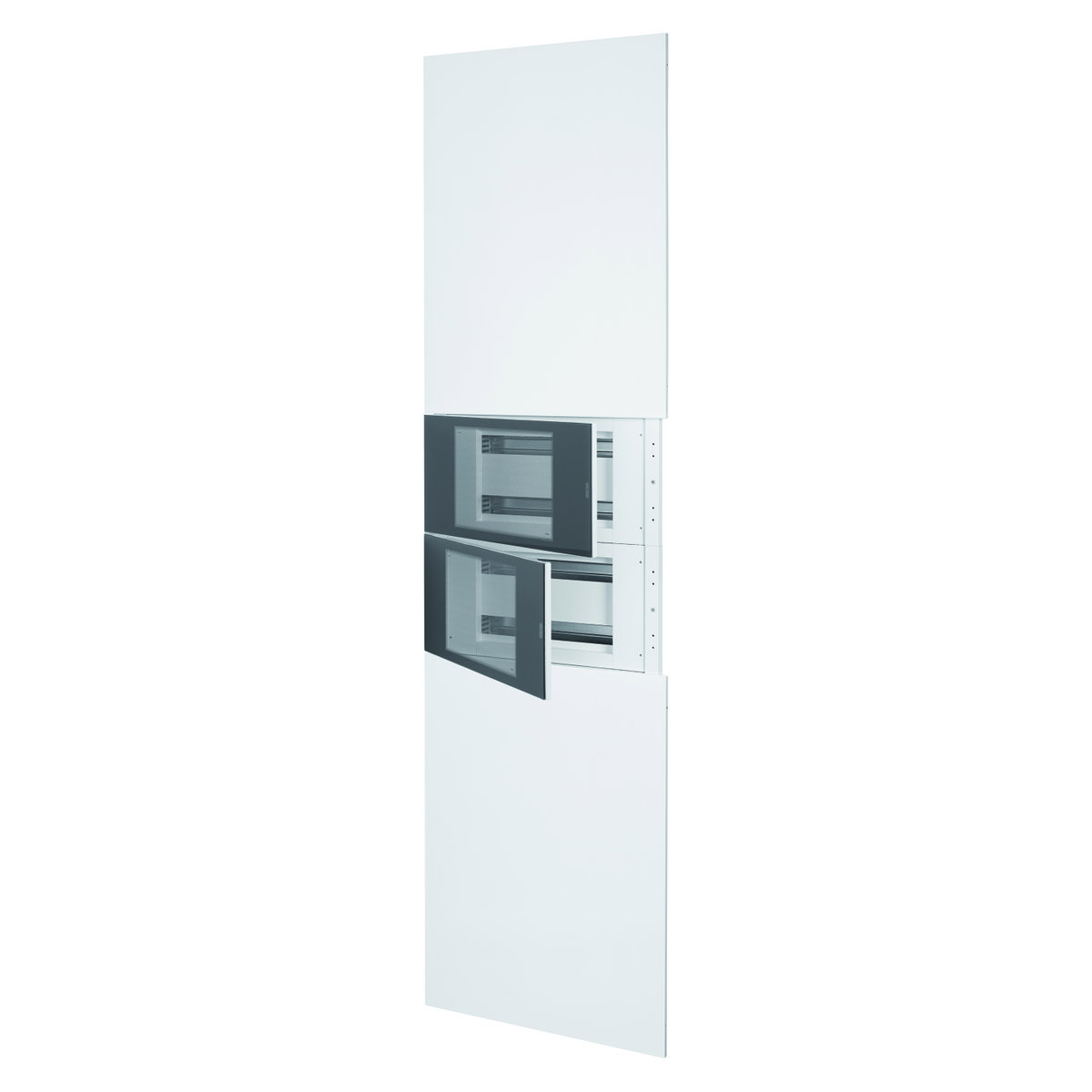 DOMO CENTER - KIT FRONTAL - SIN PUERTA - 2 PANEL TRUQUELADOS 40 MODULI - H.2700 - METÁLLICOS - BLANCO RAL 9003