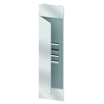 DOMO CENTER - KIT FRONTAL - PUERTA EN ACABADO ESPEJO - 2 PANEL TRUQUELADOS 40 MODULI - H.2700 - METÁLLICOS - BLANCO RAL 9003