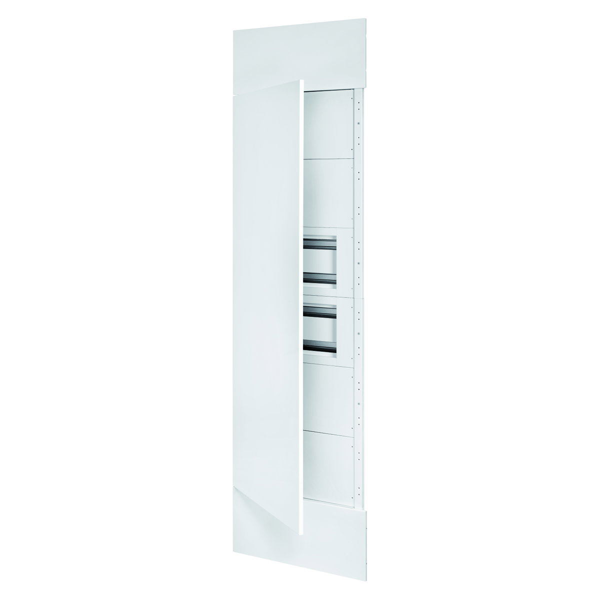 DOMO CENTER - KIT FRONTAL - PUERTA EN METAL - 2 PANEL TRUQUELADOS 40 MODULI - H.2700 - METÁLLICOS - BLANCO RAL 9003
