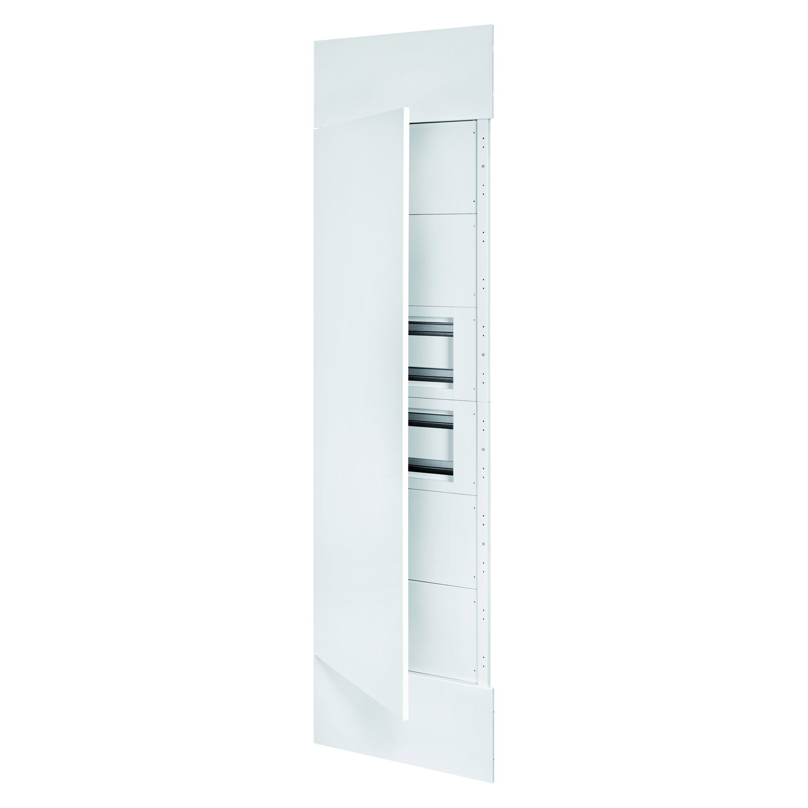 DOMO CENTER - KIT FRONTAL - PUERTA EN METAL - 2 PANEL TRUQUELADOS 40 MODULI - H.2700 - METÁLLICOS - BLANCO RAL 9003