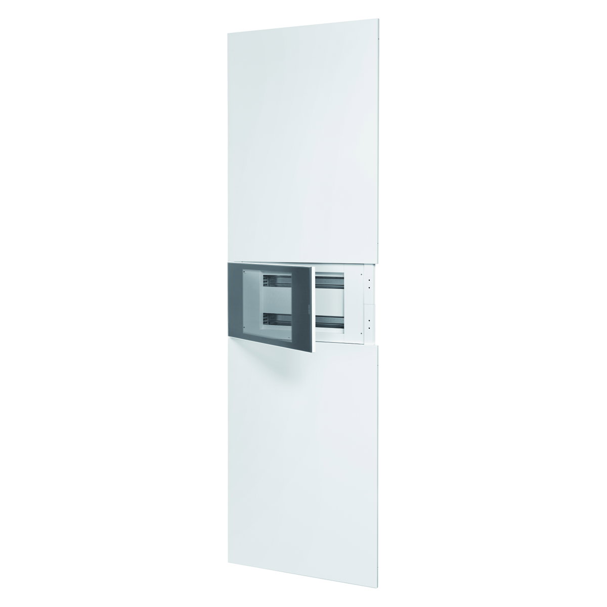 DOMO CENTER - KIT FRONTAL - SIN PUERTA - 1 PANEL TRUQUELADO 40 MÓDULOS - H.2400 - METÁLLICOS - BLANCO RAL 9003