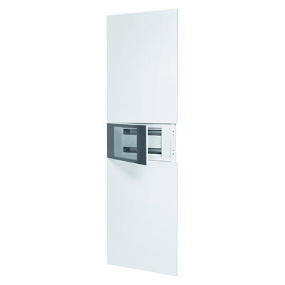 DOMO CENTER - KIT FRONTAL - SIN PUERTA - 1 PANEL TRUQUELADO 40 MÓDULOS - H.2400 - METÁLLICOS - BLANCO RAL 9003