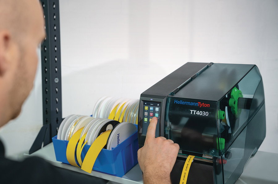 TLFX - 2:1 Marcadores termorretráteis, Tubo contínuo, transferência térmica, 50,8/25,4 PO-X. amarelo 10m/caixa = 1 rolo – Imagem 6 de 8