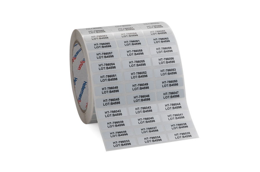 Etiqueta identificação, termo transferência, Material 1204, prata, 25,4 x 12,7 mm – Imagem 3 de 4