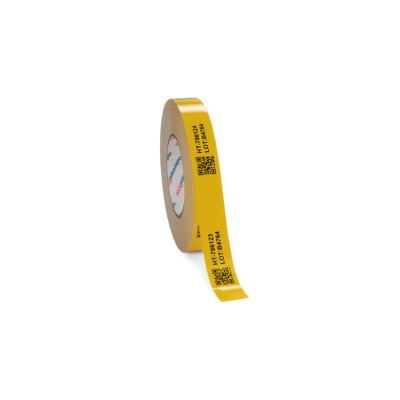 Helatag 1213, Etiquetagem em armazéns e tubagens, transferência térmica, 40 mm, amarelo
