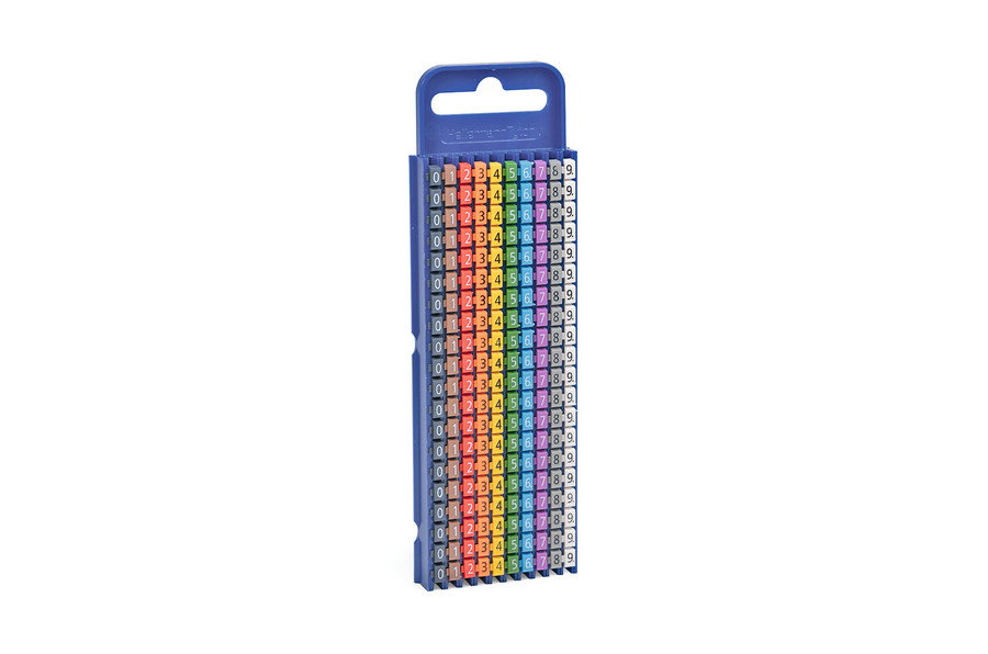 WIC - Marcadores de cabo pré-impressos, encaixe, 2,8 -3,8 mm, branco, texto de impressão A,E,L,N,R,S,T – Imagem 5 de 11