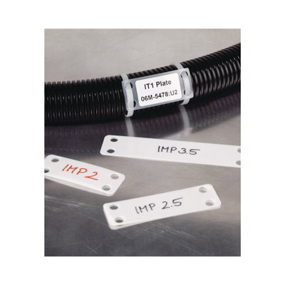 Placas para marcação de feixes de cabos, 44x19 mm, transparente