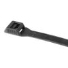 Abraçadeiras com serrilhado externo e cabeça de baixo perfil para espaço estreito, 400x9,0 mm, Ø38.0-116 mm, preto