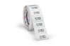 Etiqueta identificação, termo transferência, Material 1204, prata, 76,2 x 50,8 mm