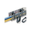 Retentores de cabo HelaDuct HTWD-BWR, 80x80 mm, PC/ABS, preto