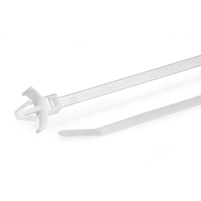 Abraçadeiras de Fixação de Cabeça de Flecha, com asas, PA66HS 100x2,6 mm, natural