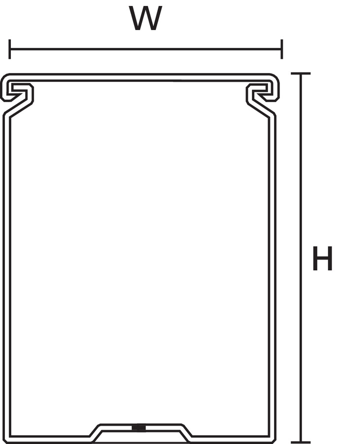 Calhas HelaDuct, 40x40 mm, 2000 mm, PVC, cinzento – Imagem 4 de 8
