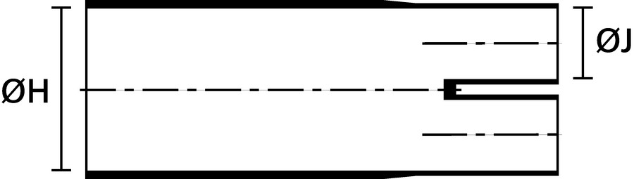 Formas de derivação de 4 vias, Extremidades Termorretráteis, PO-X, até 4,5:1, preto – Imagem 3 de 5