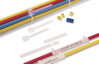 Placas para marcação de feixes de cabos, 63x9 mm, transparente