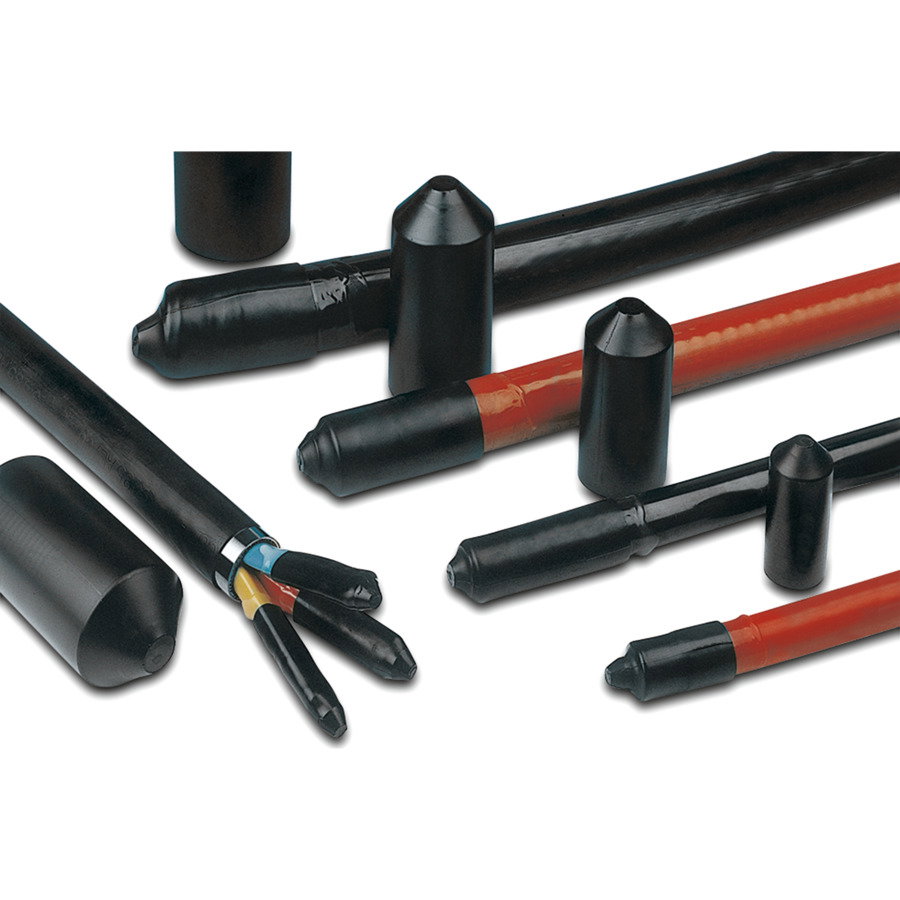 Capacetes termorretráteis, Helashrink, até 3:1, PO-X, preto
