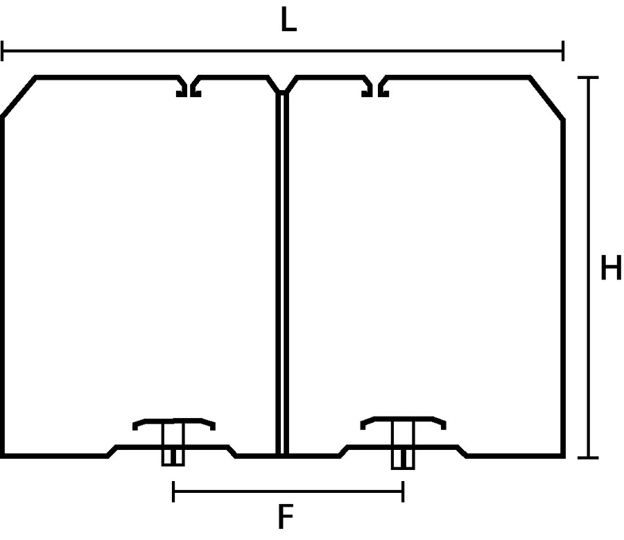 Retentores de cabo HelaDuct HTWD-BWR, 80x80 mm, PC/ABS, preto – Imagem 5 de 7