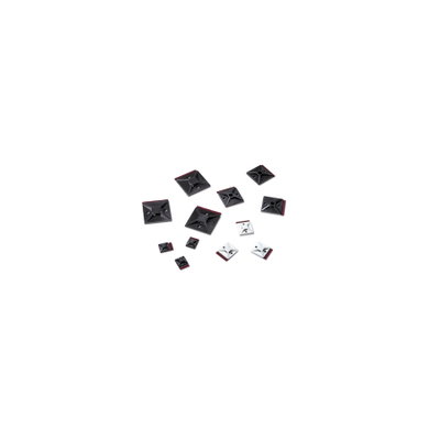 Base de fixação com adesivo 38x38 preto