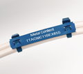 TIPTAG MC - Etiquetas de identificação detetáveis, transferência térmica, 11 x 65 mm, azul